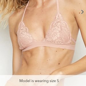 {HAH} SistHAH Bralittle Medium Adjustable Lacy Bralette Copper Rose